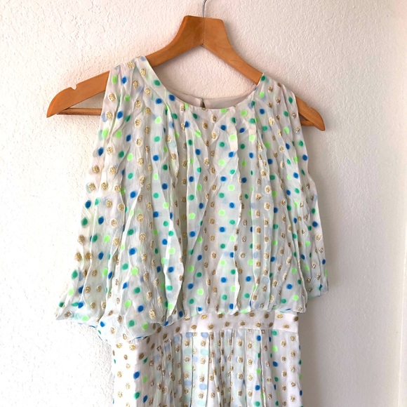 *NWT* J.CREW Wonder Dot Chiffon Midi Dress – Women's S/4 - Picture 4 of 10